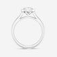 Original Brilliant Diamond 2 cttw Cushion-Cut Lab Grown Diamond Bezel Set Solitaire Engagement Ring in Platinum , FG/VS-SI