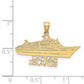 14k Yellow Gold CAYMAN ISLANDS Cruise Ship Charm