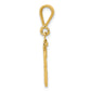 14k Yellow Gold Small Polished Number 33 Charm